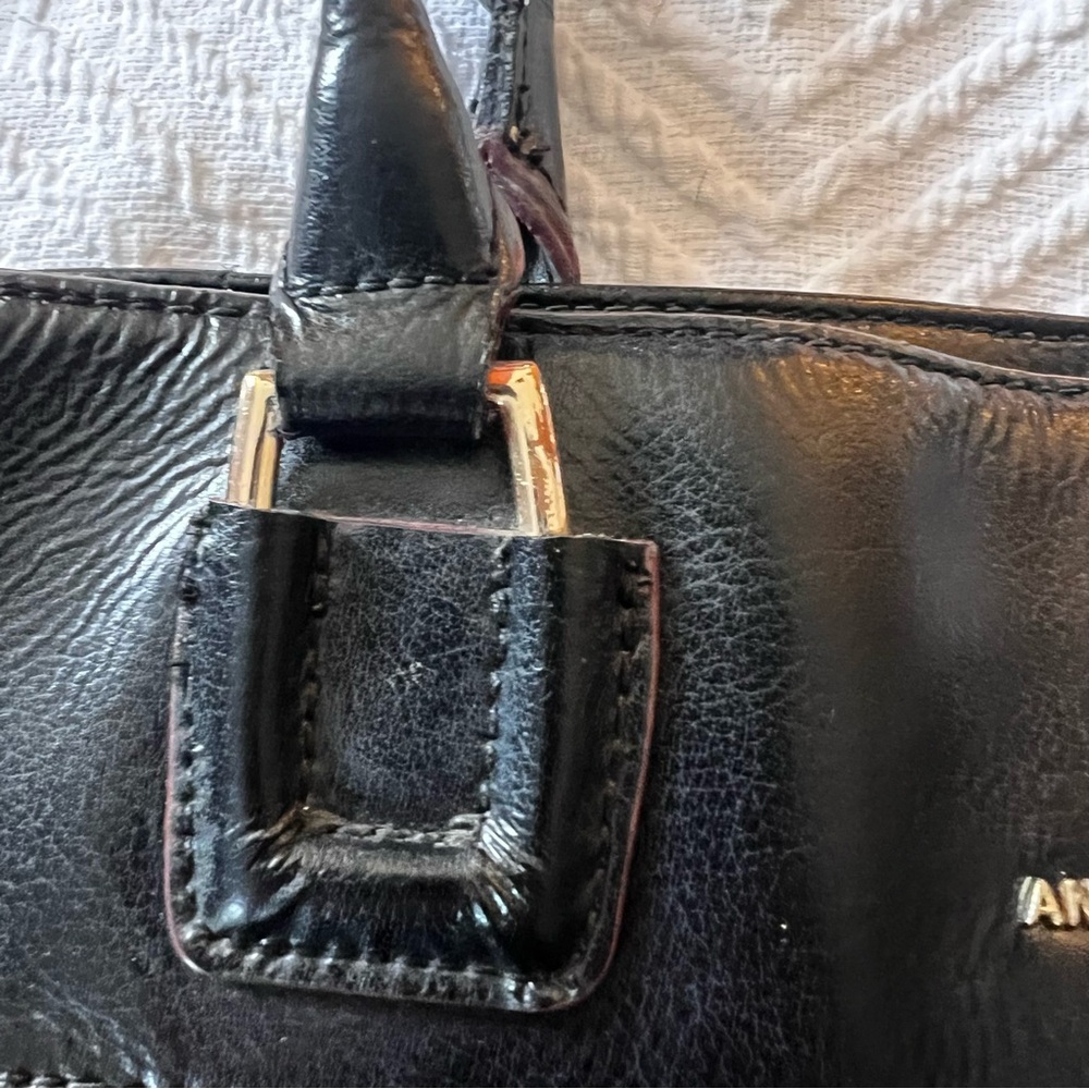Antonio Melani Leather Purse Black Used Conditon - Picture 3 of 7